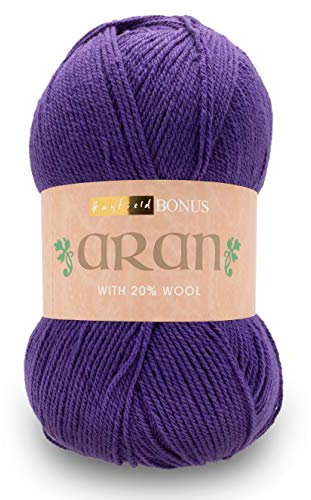 Sirdar Hayfield Bonus Aran with Wool, Purple (627), 400g