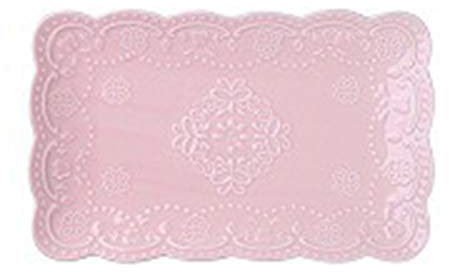 QMZDXH Platos Rectangulares de Porcelana Blanca,Platos de Porcelana Blanca Crema Plato de Cena Plato Cuadrado para Servir en 2 Tamaños