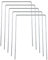 YINETTECH 50pcs Piquets d'agrafes en Acier Galvanisé en Forme de U pour Gazon Artificiel