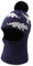 XIAOHAWANG Baby Wintermütze Junge Strickmütze Baby Mädchen Mütze Mit Bommel Baby Junge Beanie Mütze (Marine Star, 6-36Monate)