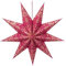 Pip Studio Christmas Star Paper Overall Print Red 60 cm