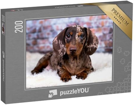 puzzleYOU: Puzzle 200 Teile „Dackel“ – aus der Puzzle-Kollektion Hunde, Dackel