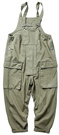 FANSU Mens Denim Retro Dungarees Adults Bib Work Fashion Dungaree Casual Overalls Jeans Brace Overall Heavy Duty Workwear Pant S-3XL