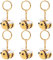 nbeads 6 Stück Häkeln Biene Schlüsselanhänger, Stricken 3D Kawaii Hummele Schlüsselanhänger Nette Auto Schlüsselring Charm Handgemachter Schlüsselanhänger Zubehör Geldbörse Anhänger für Tasche