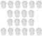 Lodokdre 20 x In-Ear Silicon Mushroom Earbuds for Radio Earphones