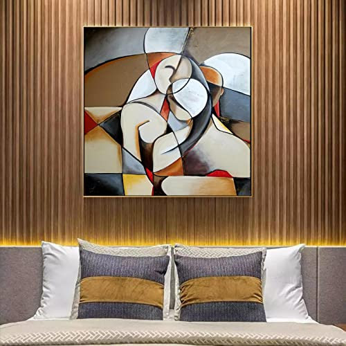 BIEMBI Famous Picasso Paintings Abstract Dream Women Canvas Wall Art Posters and Prints Classical Picture Home Decor Cuadros 30x30cm Frameless