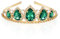 hengkaixuan Frosch Prinzessin Tiana Krone Kostüm Party Dress Up Schmuck Mädchen Halloween Geburtstag Fancy Grün Kristall Tiara