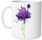 Tasse Kaffeetasse Blume Aquarell Lilie mit Spruch - Hope - personalisierbar - Keramiktasse Natur Bürotasse Geschenk für Freundin - von zAcheR-fineT