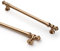 9BUILD 10 Pack Bronze Cabinet Handles - 192mm Champagne Zinc Alloy - Kitchen & Wardrobe - UK0036
