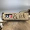 Urhome Holzbox Du und ich Gravur mit Duplo Schokoriegel - Herzen Geschenkbox mit Spruch inkl. Schokolade Riegel - Danke Geschenk Holz Box graviert für Freund Partner Freundin Partnerin
