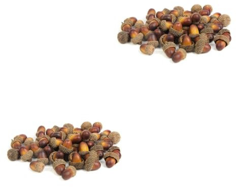 LIFKOME 120 STK Künstliche Eicheln Kiefer Lebensechte Basteleicheln Moos Zum Kranzmachen Tannenzapfen Zum Basteln Dankeschön Dekorationen Bürodekorationen Hochzeit Kleiner Aufhänger