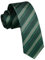 Enlision Herren Krawatte Schmale Dunkelgrün Streifen Seide Krawatten für Formelle Hochzeit Business 6cm