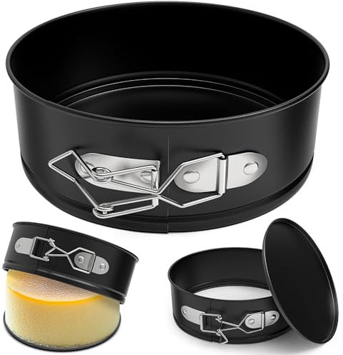 ZeroPone 4 Inch Mini Springform Pan, Non-stick Cheesecake Pan, Spring Form Pans for Baking, Springform Pans with Removable Bottom, Round Cake Pans, Small Cake Mold for Mini Cheesecake Pizza