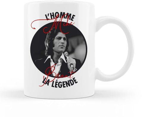 Encre et créations Mug Céramique – Mike Brant l'homme, la légende