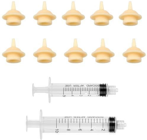12PCS Kitten Feeding Bottle, Pet Feeding Nipple with Syringe for Pets, Practical Kitten and Puppy Bottle Feeding Kit, Reusable Silicone Nipple, Suitable for Various Pets 