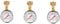 GLEAVI 3st Barometer-wasserdruckmesser Wasserdruckmesser Für Zuhause Manometer Für Gartenschläuche Wasserzähler Für Gartenschlauch Druckanzeige Gasdruckprüfgerät Rostfreier Stahl
