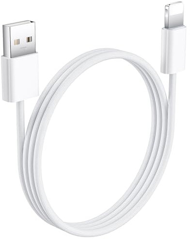 Carplay Câble Charge Tressé pour iPhone 14 13 12 Mini 11 XR, 1m Tressé Carplay Câble USB A vers pour Lighning pour Apple CarPlay Chargeur Voiture Données pour iPhone 13 14 Pro Max 8 SE Pad Pro Mini 5