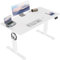 JUMMICO HöHenverstellbarer Schreibtisch 120x60cm,Standing Desk（71-119cm）,Schreibtisch HöHenverstellbar Elektrisch mit 2-Memory-Steuerung und Antikollisions Funktion(Weiß)