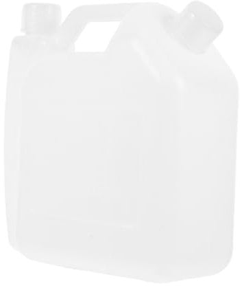 HANABASS Kunststoff Ölflasche 1,5l für Rasenmäher und Heckenschere mit Genauer Dosierung und Vielseitiger Anwendung als Mischkanne für Kettensägenöl