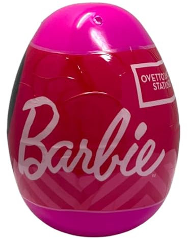 CARTOON Mini uovo con sorpresa Barbie 5 pezzi ovetto con accessori di cancelleria colori e disegni per bambini