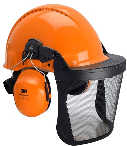 3M Kombination für die Forstwirtschaft, G3000 Schutzhelm in Orange | Forstwirtschaft, Garten- und Landschaftsbau, Gartenarbeit