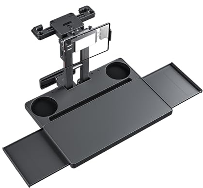 NEWFUN Table Voiture, Tablette Voiture Siege Arriere, Bureau avec Porte-Boisson et Porte-téléphone Portable pour Voyager en Voiture, Tavailler, écrire, Manger