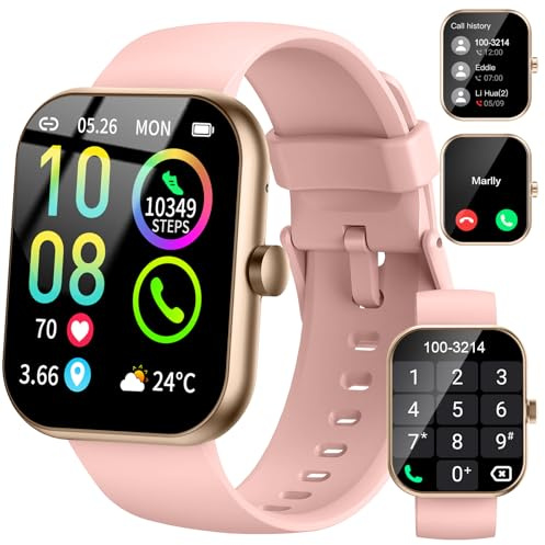 Jugeman Montre connectée pour Homme et Femme, Modes de Sport, Montre de Fitness étanche pour Android iOS