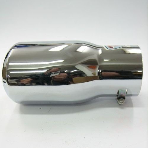 Auspuffblende Oval Endrohr Edelstahl Auto Endrohrblenden Auspuffendrohr Auspuffrohr Tuning Universell Schalldampf Blende Sport Oval Chrom Auspuffspitzen 43-55mm