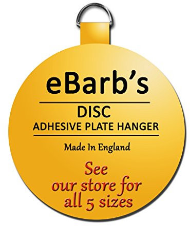 eBarb's The Original English Plate Hanger Disc--a quantity of Three 3 Inch Hangers