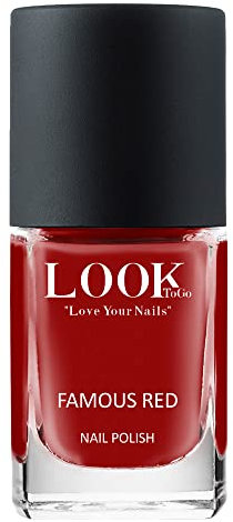 Look To Go • veganer Nagellack • FAMOUS RED • 21-free & PETA approved • Made in Germany • 12ml