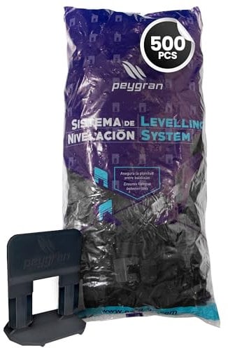Peygran® Zuglaschen Nivelliersystem 2mm schwarz 500 Stück