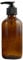 250ML 8oz Empty Refillable Amber Glass Bottle Bottle with Black Lotion Pump Lotion Soap Dispenser Round Glass Bottles for Essential Oils Aromatherapy DIY Home Kitchen