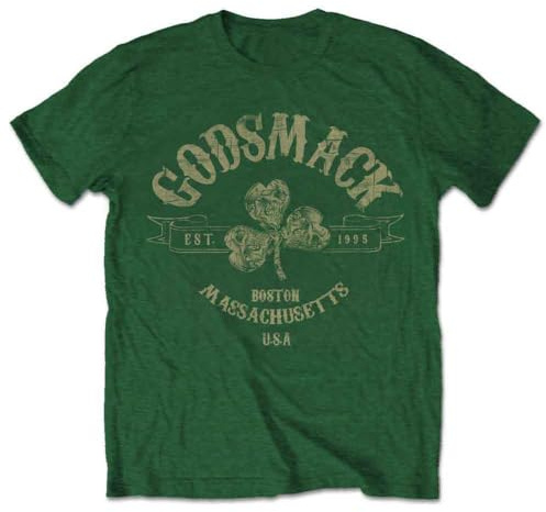 Godsmack T Shirt Celtic Cross Band Logo Nue offiziell Herren Weiß