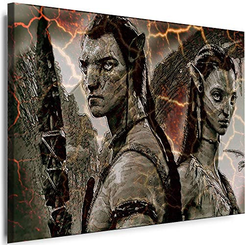Myartstyle - Bilder Avatar 60 x 40 cm Leinwandbilder Xxl - 1 Teilige Wandbilder Film Popular Movies Kunstdrucke w-P-2020-9