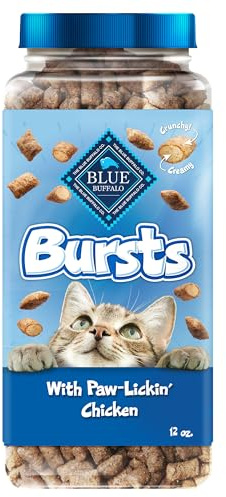 Blue Buffalo Bursts Chicken Crunchy & Creamy Cat Treats, 12 oz
