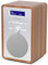 DAB Radio Alarm Clock | DAB+, FM, Dual Alarm Clock | Small Digital Radio for Kitchen & Bedside | 20 Presets, Clear Full Info Display, Headphone Jack, Wood Effect | LEMEGA CR2+ Walnut Finish