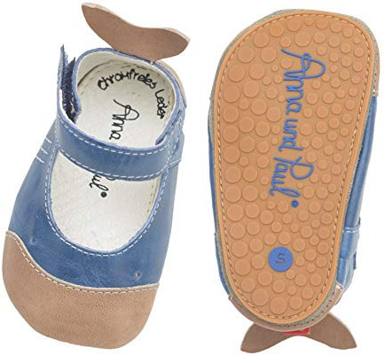 Anna und Paul Krabbelschuhe Lauflernschuhe, Sharky, Ocean S