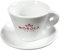 MOROLA Set di 6 Tazze da Cappuccino con Piattini Sotto Tazza in Ceramica Bianca - Mantiene Caldo il Caffè - Tazza Cappuccino da 180ml