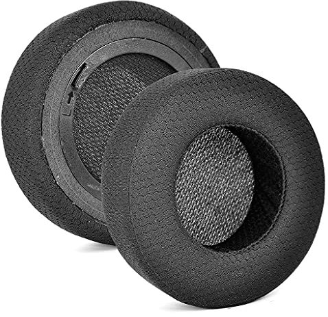 JIACUO Ersatz-Ohrpolster Kissen Ohrpolster Kissenbezug Cups Ersatzteile für Corsair Virtuoso RGB Wireless SE Gaming Headset Zubehör-Schwarz
