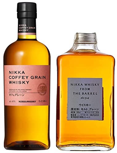 NIKKA - From the Barrel avec étui - Blended Whisky - 51.4% Alcool - Origine : Japon - Bouteille 50 cl & Nikka Coffey Grain Whisky 0,7 L