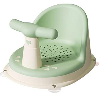 SM SunniMix Badewannensitz Baby ab 6 Monate Junge Mädchen, Flipper Badesitz Bequem, Badestuhl Badehilfe Babysitz Rutschfest Ergonomisch und Sicher für die Badewanne Kleinkinder Kinder Baby - GRÜN