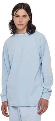 Urban Classics Herren Heavy Boxy Acid Wash Longsleeve