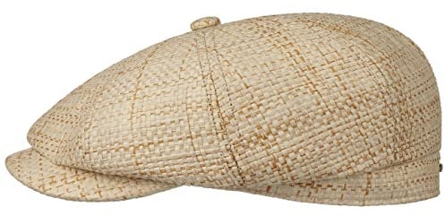 Stetson Hatteras Toyo Herren - Ballonmütze aus 100% Toyo-Stroh (Viskose) - Kappe mit UV-Schutzfaktor 40+ - Frühling/Sommer Natur M (56-57 cm)