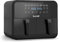 Baridi Dual Zone Air Fryer with 2 x 4 litre baskets and 8 Presets, Cooks for 6-8 People, Black - DH172