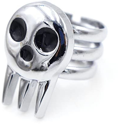 XJruixi Anime Soul Eater Death The Kid Cosplay Rings Unisex Adjustable Ring Prop Accessories Jewelry