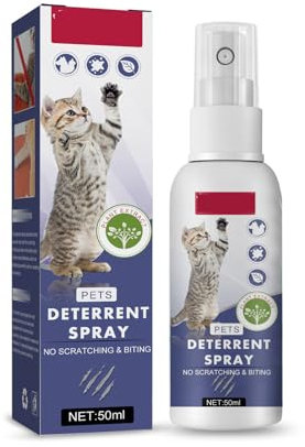 SEGMINISMART Kratzfestes Spray,Anti Kratz Spray für Katzen,Kratzschutz für Katze Hund,Katzenabwehrspray für Innen und Außen,Kratzfestes für Sofa,Tür,Tisch,Möbel,schützt Ihr Zuhause,50ml