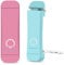 HIONXMGA 2x Leselampe Buch Klemme, Augenschonende Leselampe Buch,3 Farben & Stufenlosem Dimmen, Wiederaufladbar Leselicht, Perfektes für Buchliebhaber, Kinder,Rosa+Blau