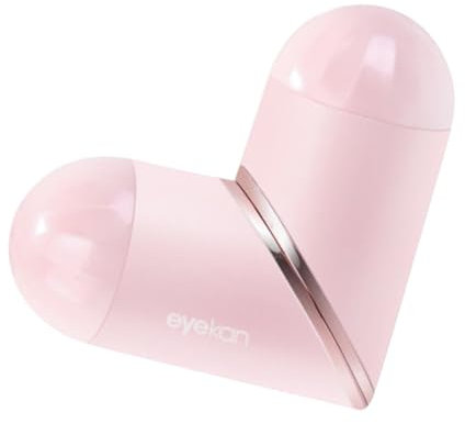 FRCOLOR 1 x case, lens case, lens bags, holder for on the go, eye contact case, constantly changing, storage box, frame, holder, travel container, pink, 9.7X3.1cm