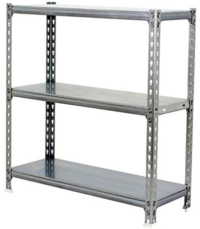 PROREGAL Schwerlastregal Baby Metal Shark | HxBxT 90x80x30cm | Fachlast 180kg | Verzinkt | Regal Standregal Werkstattregal Lagerregal Kellerregal