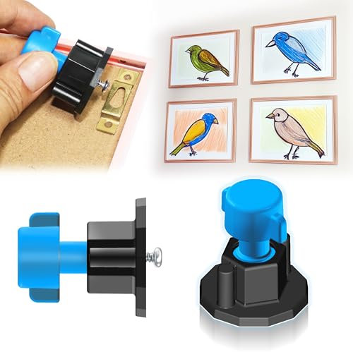 laffeya Picture Hanging Marker Kit, Wall Marker for Hanging Pictures, Mounting Tool Wall Marking & Leveler (Ink Stamp, 2)